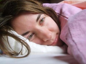Woman not able to sleep